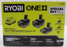 Ryobi ONE 18V HP Starter Kit 1X 2Ah 2X 4Ah HP Batteries Charger PSK108SB