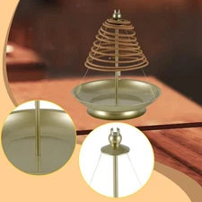 Incense Burner Incense Holder Metal Table Centerpiece for Sticks Coil Incense