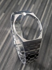 316L Stainess Steel Case Band Mod Kit For Swatch x AP Royal Pop Watch 12 o'clock