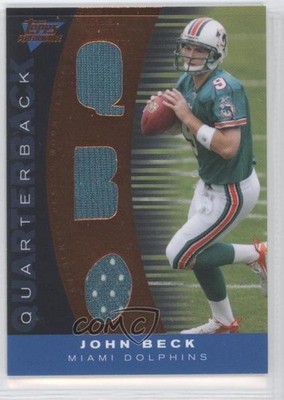 2007 Topps Performance Bronze 32/50 John Beck #SSQ-JB Rookie RC 9ap