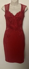 SIZE 8   LIPSY  (Love Michelle Keegan)   Bodycon Lace Detail Party Dress 