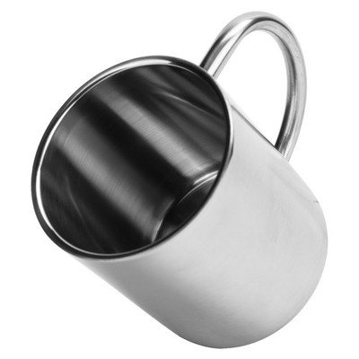 Mug Cup 304 Stainless Steel Sanding Mirror Finish Portable Coffee Cup With SET