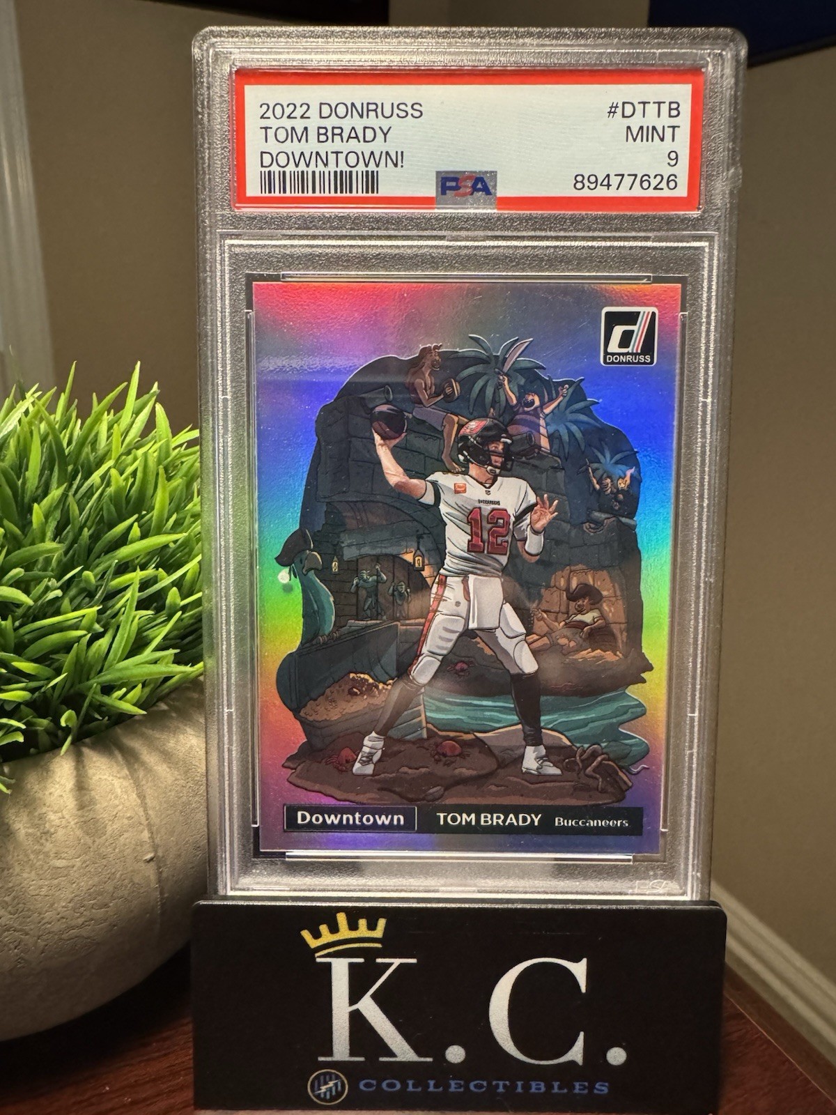 2022 Panini Donruss Downtown Tom Brady #DTTB PSA 9 Mint Condition Case Hit! GOAT