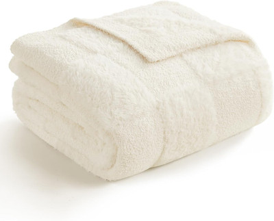 Checkered Throw Blanket Faux Fur Microfiber Blankets for Couch,Cozy Soft Warm Bl