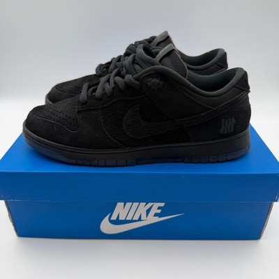 Nike Dunk Low SP Undefeated 5 On It Vs AF1 Black Suede Mens 9.5M/11W