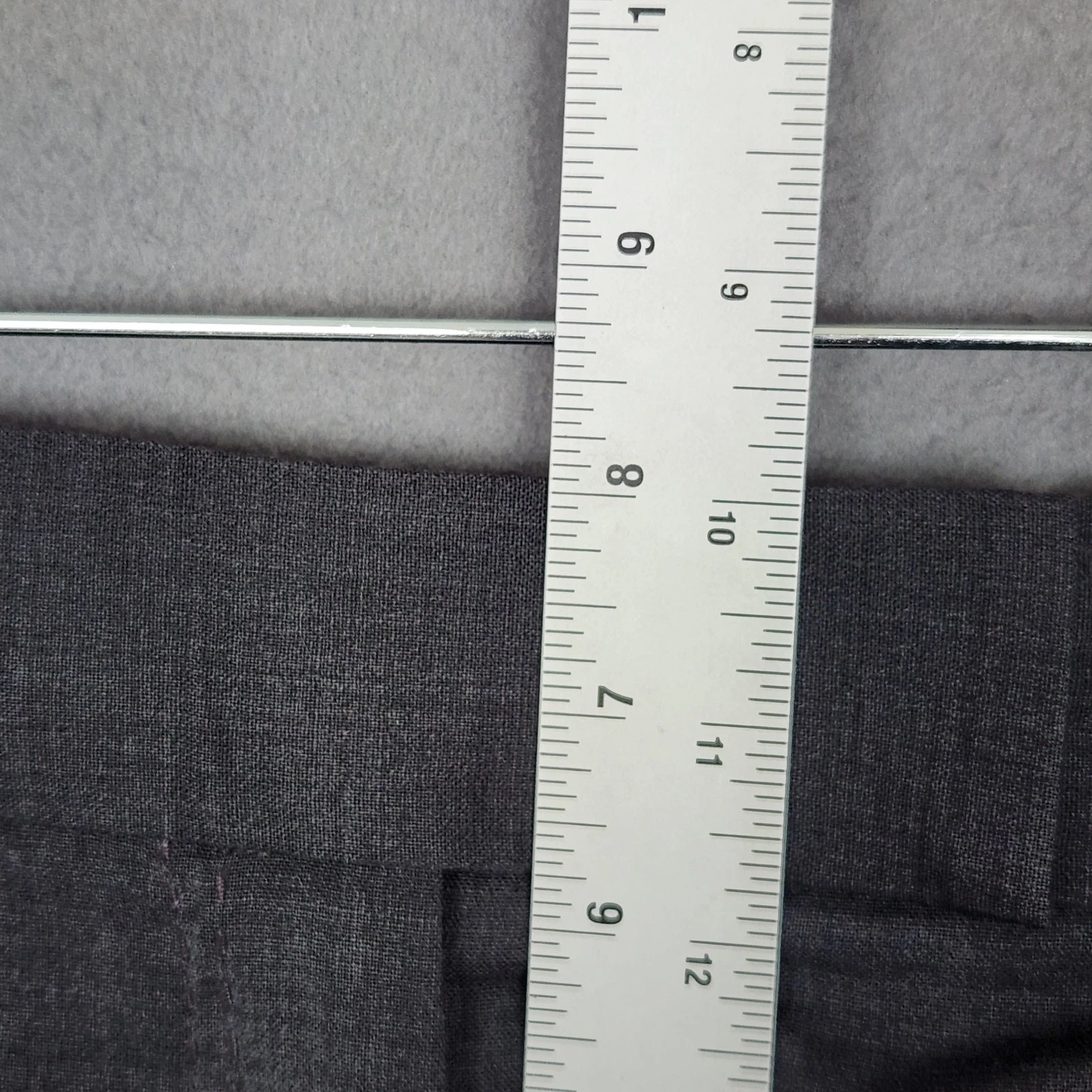 TORY BURCH Vestito Pantalone Donna Taglia 2 Grigio Gamba Larga Carriera Business Lana 27X29 5"