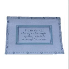  Hand Painted Needlepoint Canvas Pillow by Wild Blue Needlepoint