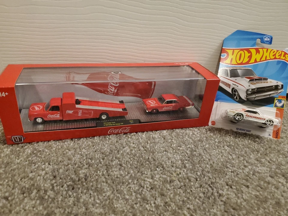 M2 Coca Cola Hauler 1974 Dodge Truck 1969 Dodge Dart & Hot Wheels 68 Dodge Dart - Image 2 of 4