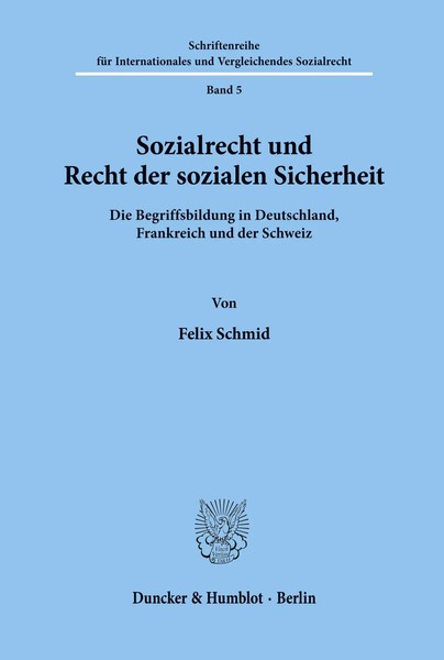 Felix Schmid | Sozialrecht Und Recht Der Sozialen Sicherheit. | Taschenbuch-image