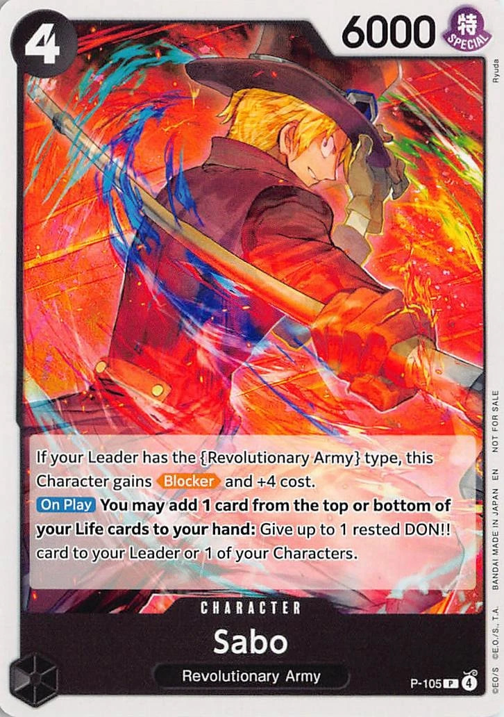 Sabo P-105 One Piece Promotion Cards | Updated Sep 2026