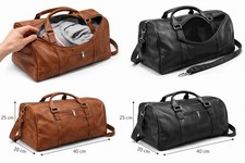 Borsone da Viaggio 40x25x20 cm in Similpelle Borsa Palestra Uomo/Donna