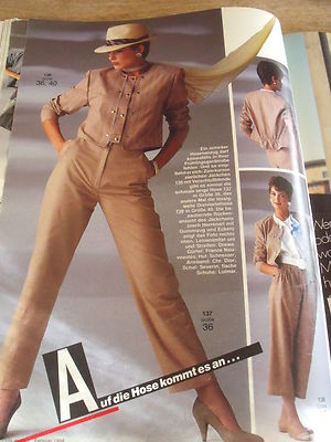 Magazine Burda Moden Février 1984 - Spécial Printemps Et Bébé, Occasion Vintage Français