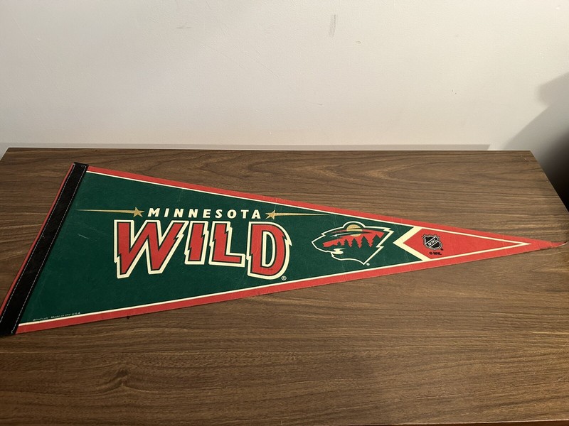 NHL Minnesota Wild Vintage Sports Team Logo Hockey Pennant