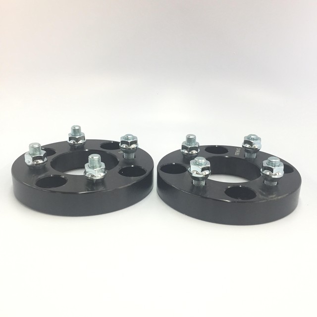 2x Black 4x114 3 To 4x100 Conversion Wheel Adapters 12x1 5 Stud 25mm 1 
