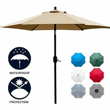 Abba Patio Outdoor Patio 9 Feet Aluminum Market Table Umbrella With Push Button For Sale Online Ebay