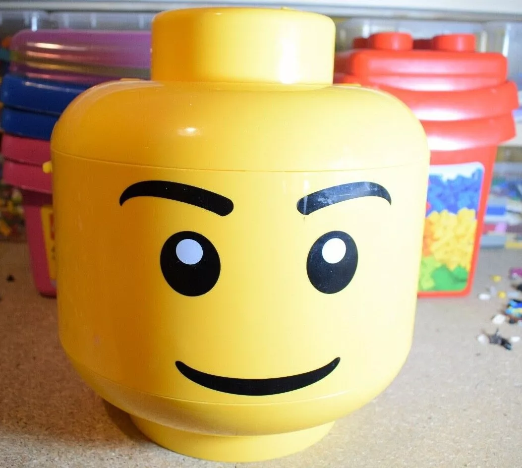 Lego Storage Head Box Large Medium Small Select Your Box and Size