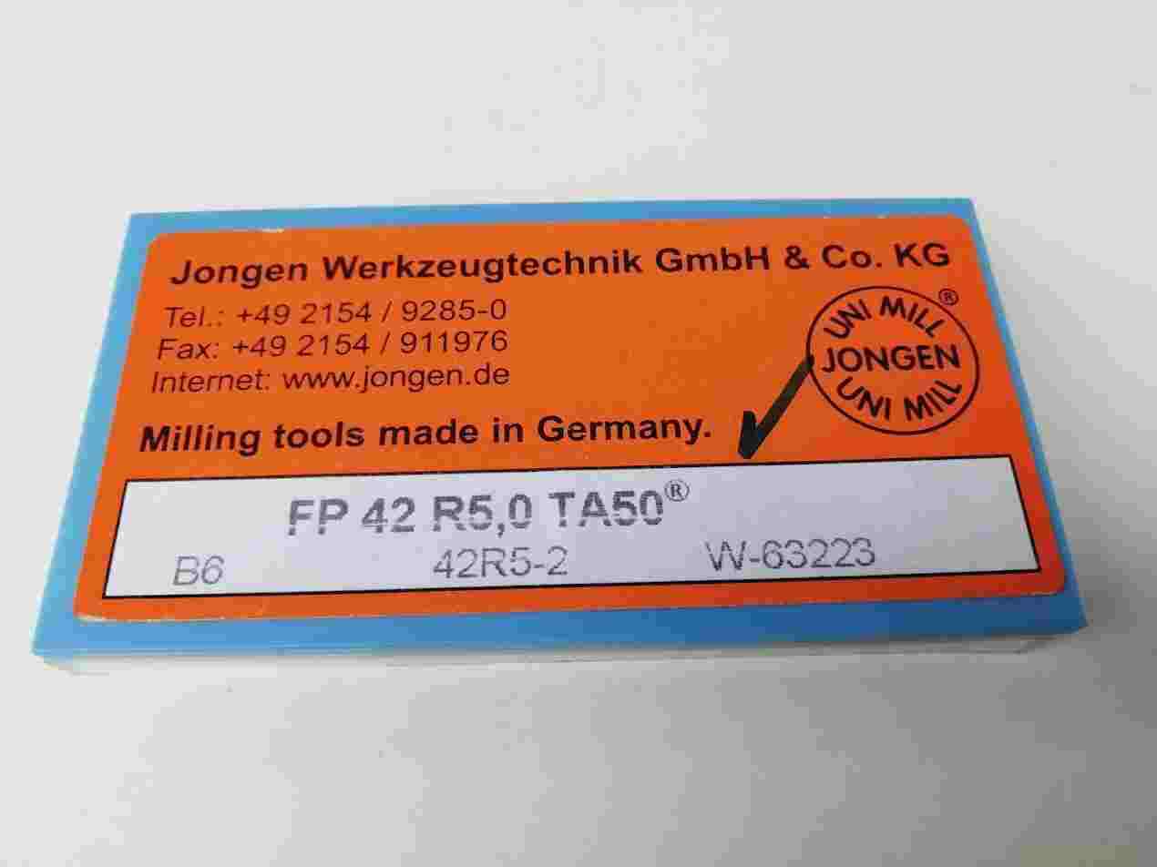 Plaquettes carbure FP 42 R5,0 JONGEN pour usinage de haute précision mécanique