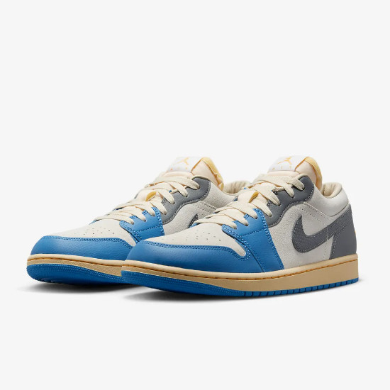 Nike Air Jordan 1 Low SE Tokyo 96 Vintage UNC Серо-Синий (DZ5376-469)