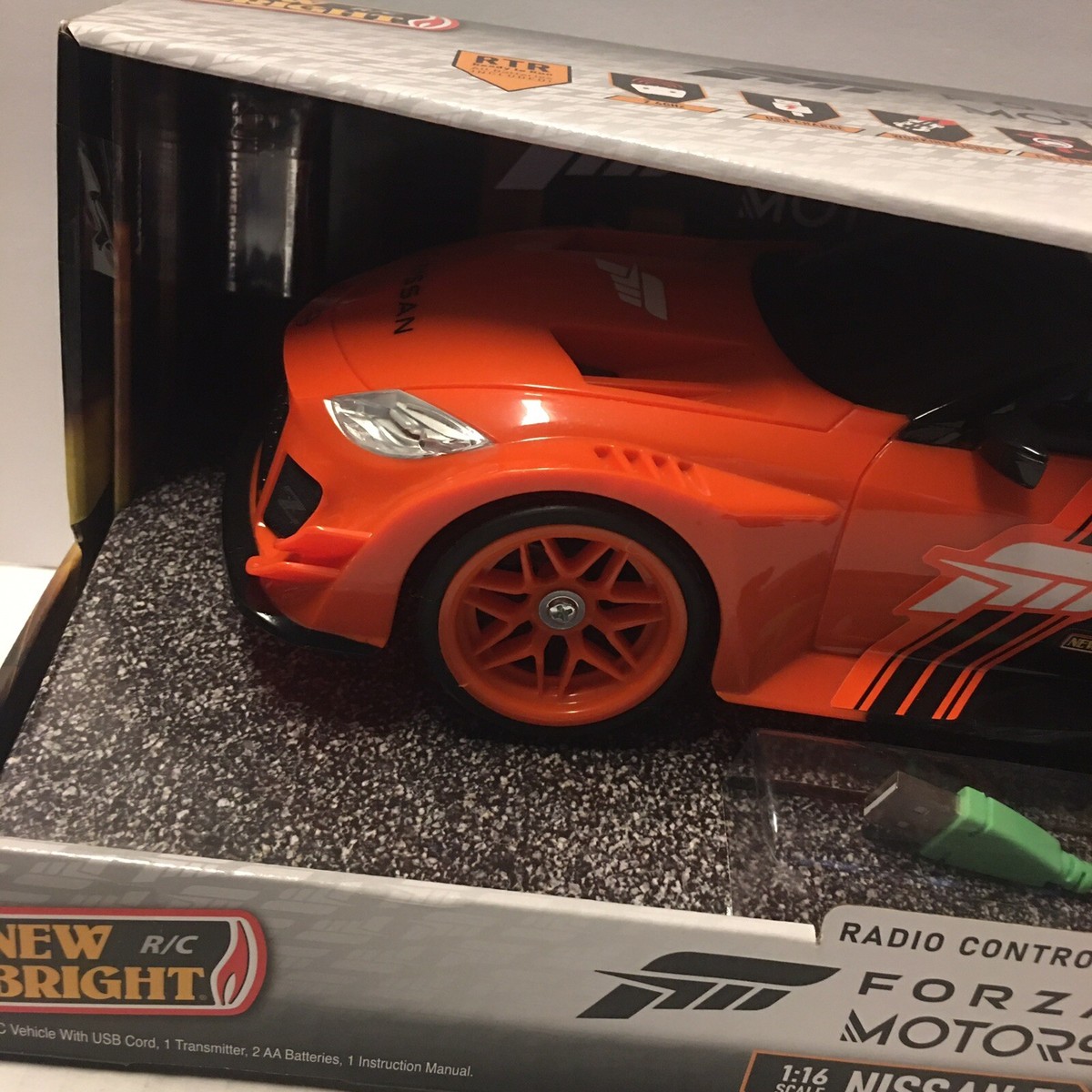 New Bright Nissan Z Forza Motorsport 1:16 RC Car + 1 Month Free