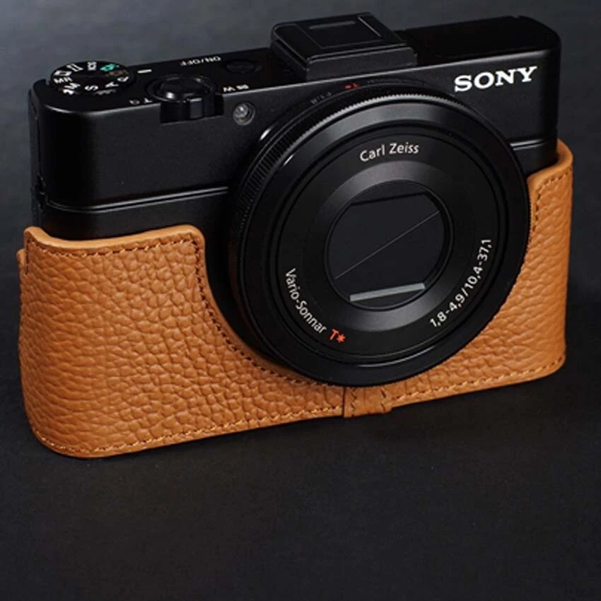 Ручной работы из натуральной кожи камеры половина чехол для Sony RX100 M5A/M4/M3/M2 - Изображение 2 из 4
