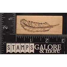 ARTFUL STAMPER Rubber Stamps LONG BIRD FEATHER ANIMAL #W02