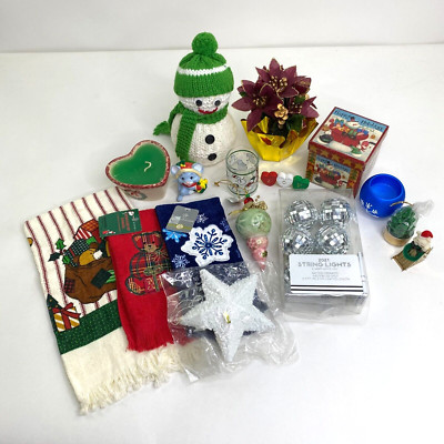 Christmas Assortment Home Decor (Lot of 16) Small Holiday Decorations