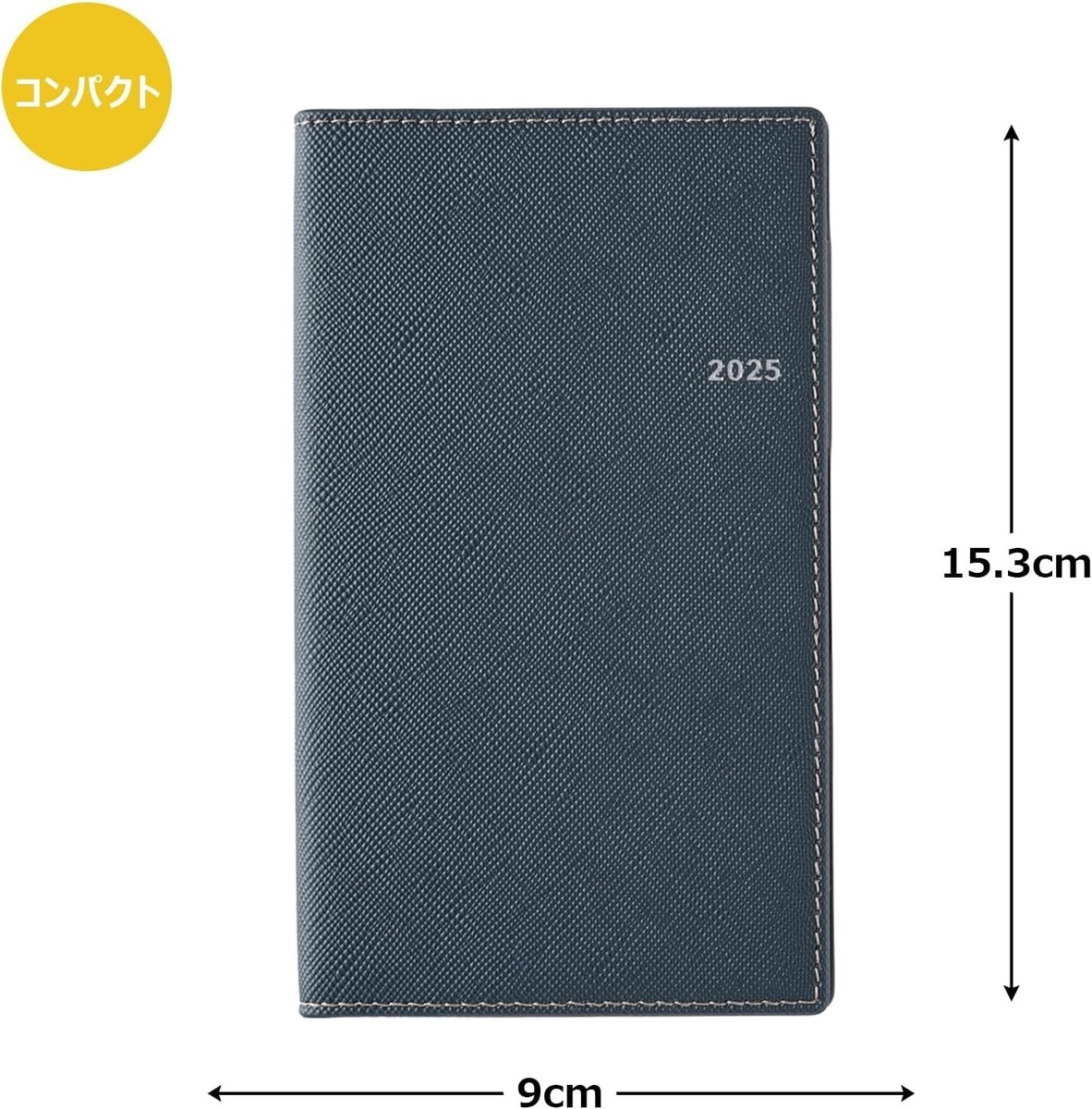 NOLTY A5-5 Weekly Planner 2025 (Chinese Edition) - Monday Start Japanese-Made Agenda With Monthly & Weekly Pages, Navy Blue - View #9