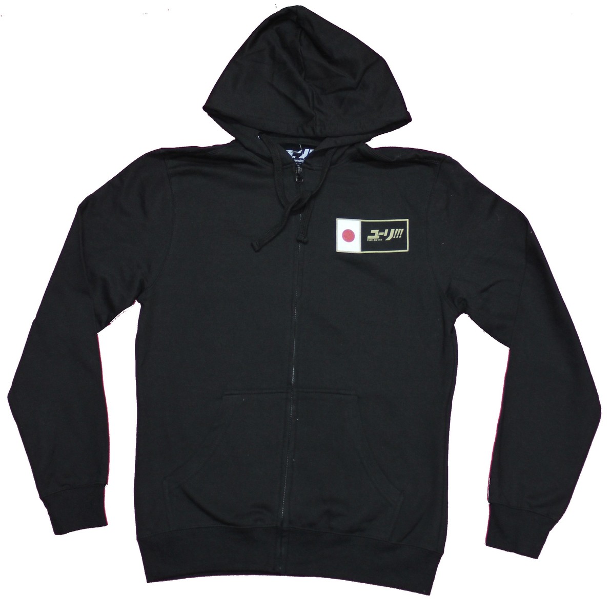 Yuri On Ice Mens Zip Up Hoodie - Logo Lapel Katsuki Kanji 24