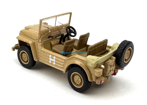CR 1:76 Military Beige Austin Suez Airborne Jeep Model Diecast Metal Car - Picture 4 of 5