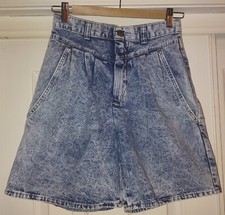 Vintage 80's Avon Fashions Acid Washed High Waisted Mom Jean Shorts S