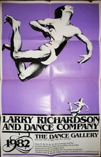 larry richardson dance company 1982 color poster