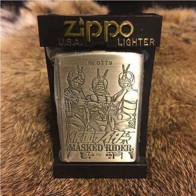 Zippo Oil Lighter Kamen Masked Rider No.4 Heroes Silver Zippo Oil Lighter Kamen Masked Rider No.4 Heroes Silver