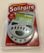 Used Mega Screen Solitaire 77803 Handheld Game (with original packaging)