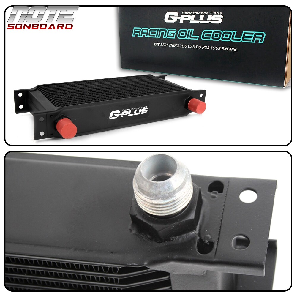 25 ROW AN10 ENGINE OIL COOLER + FIT FOR LS1 LS2 LS3 SANDWICH PLATE KIT