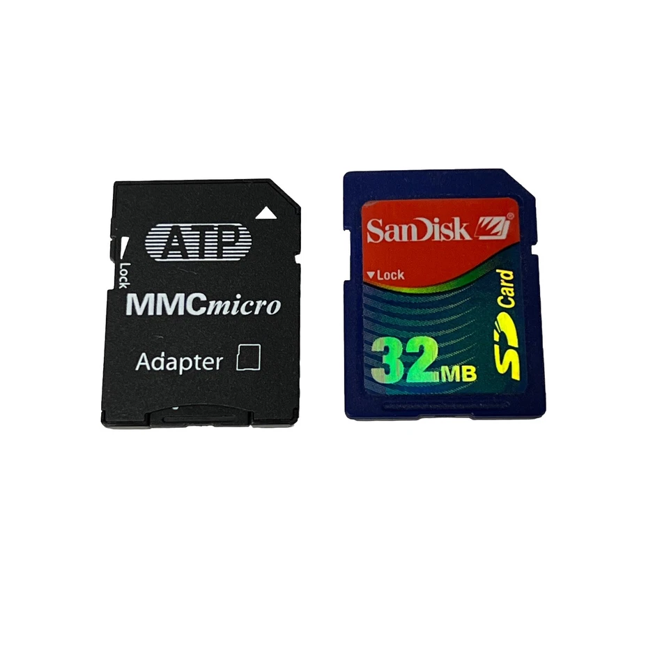 128MB MMC micro Memory Card w/ SD Adapter for Kodak VERY SMALL CAPACITY 128MB SD - Image 2 of 3