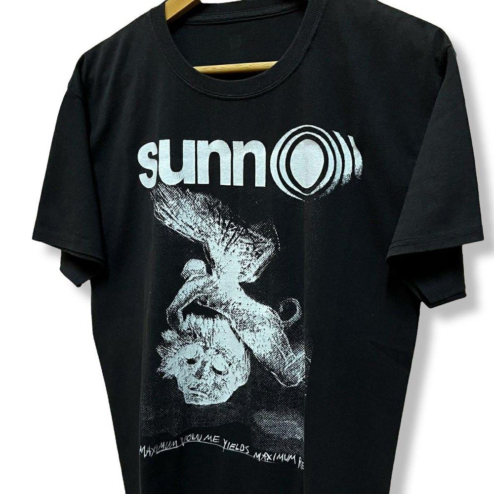Sunn O))) Doom Drone Ambient Dark Metal Band T Shirt Men Size S