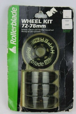 Vintage ROLLERBLADE WHEEL KIT 72-78mm Hyper 1993 Model 11003