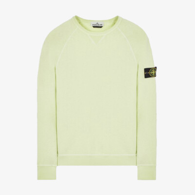 Stone Island Green 'Old' Treatment Fleecewear