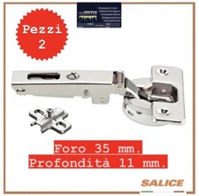 Cerniere cerniera acciaio Salice per mobili a ante cucina porte armadio in legno