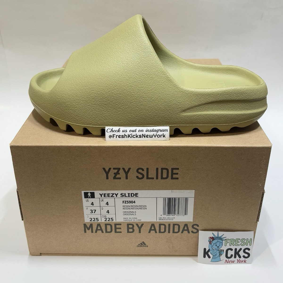 Adidas Yeezy Slide Resin Men Size 4 (UK4/EUR37) New FZ5904  display picture 3