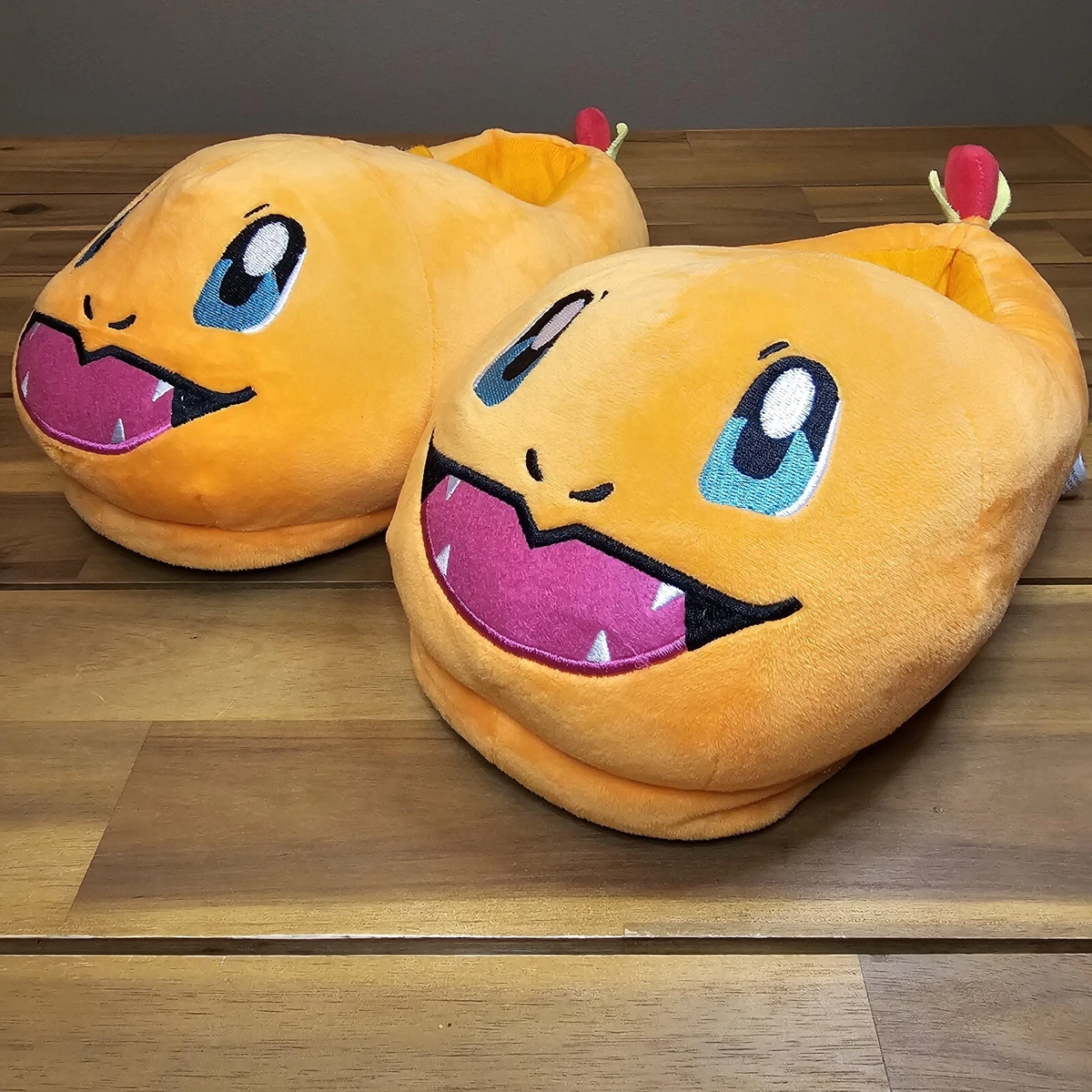 Pokemon Charmander Plush Slippers Men s 7 8 Medium Soft House Shoes