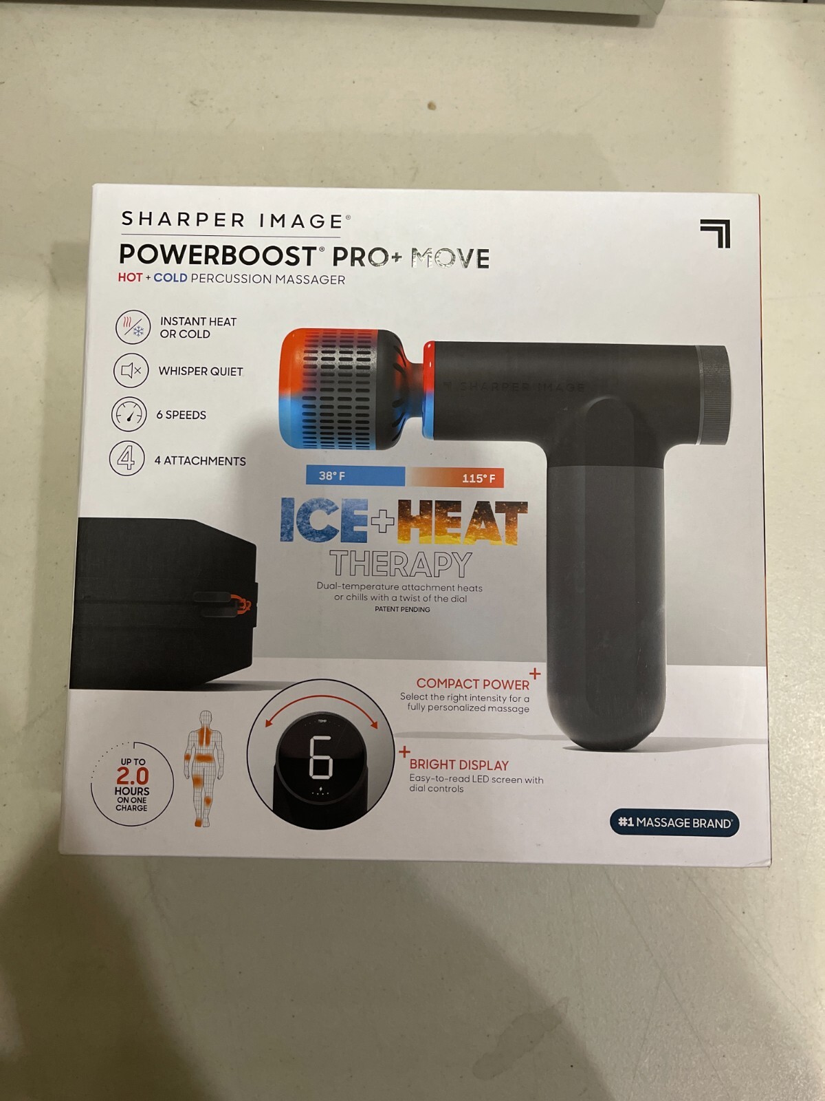 Sharper Image Powerboost Pro Body Massager with Hot and Cold 843479187892 eBay