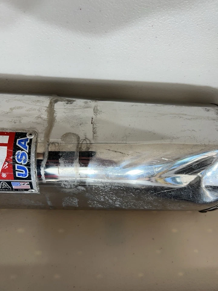 03-04 2004 KAWASAKI NINJA ZX6R ZX636 YOSHIMURA EXHAUST PIPE MUFFLER SLIP ON CAN - Image 4 of 4