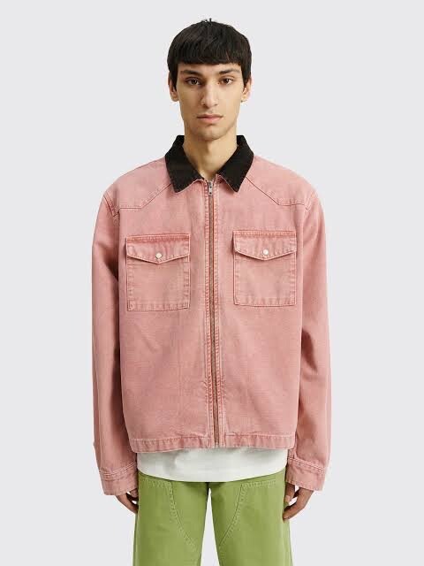 stussy WASHED CANVAS WORK SHIRT