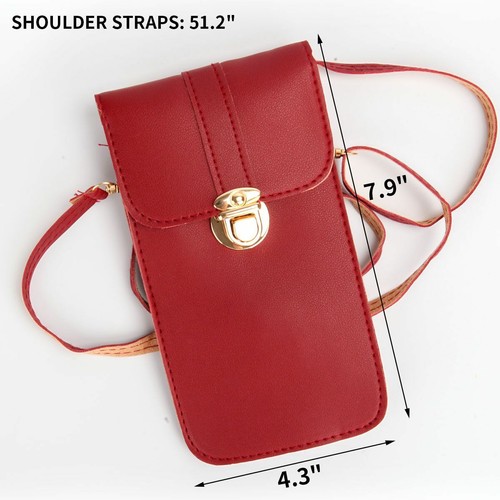 Women Cell Phone Purse Bag Shoulder Strap Touch Screen Cross-Body Pouch Wallets - Picture 6 of 20