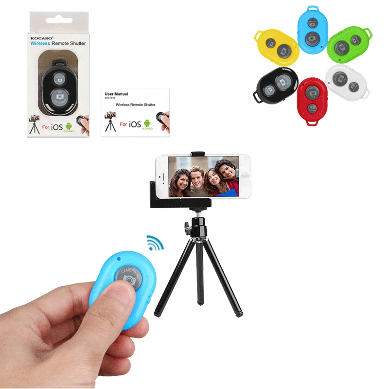 Obturador de cámara selfie con control remoto inalámbrico para sistema iOS y Android Foto 2 de 4