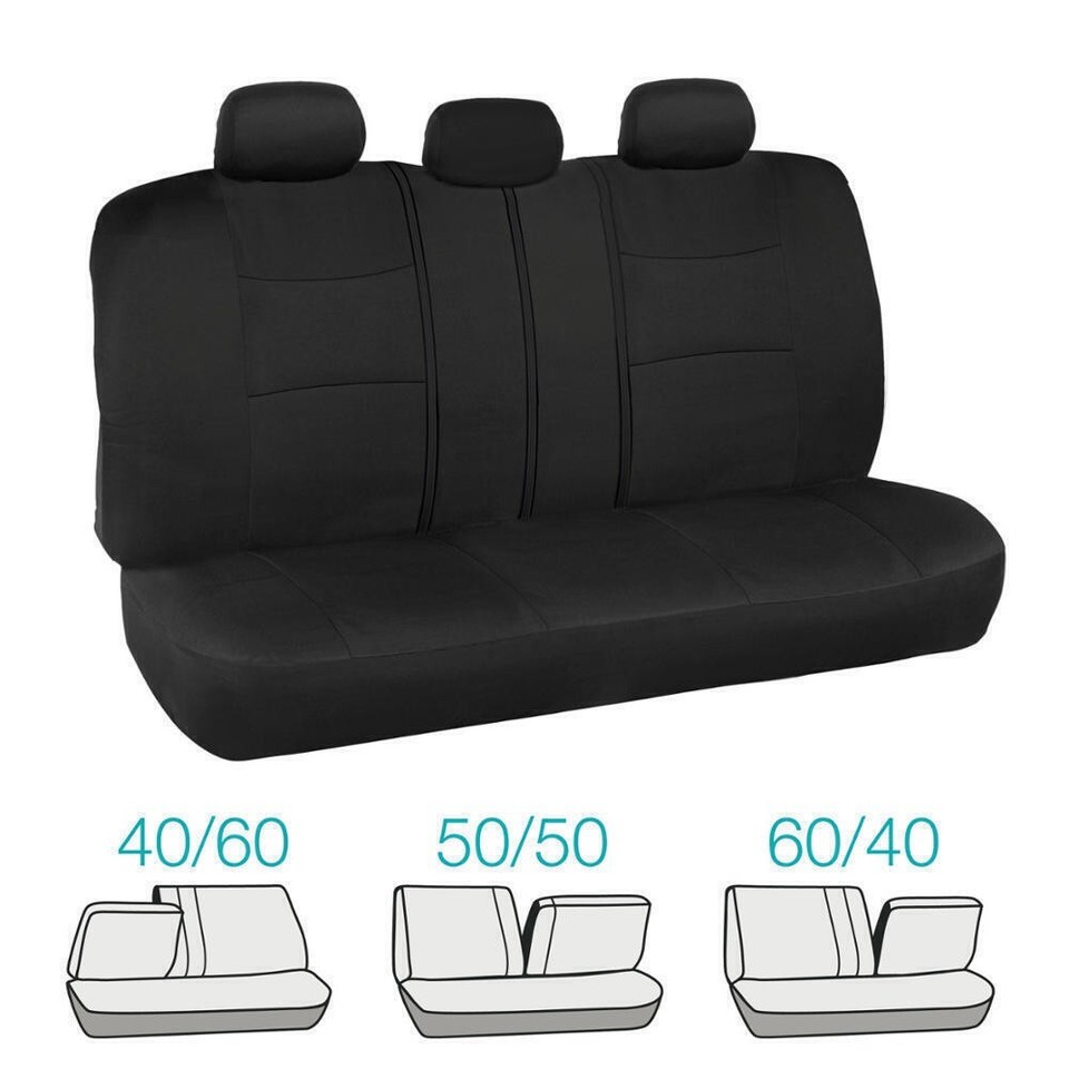Universal 5-Seat Car Seat Covers For Toyota - Full Set Polyester Front & Rear, Airbag Safe, Easy Install 9 thumbnail image