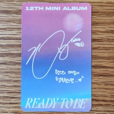 Jihyo Official Photocard Twice 12th Mini Album Ready To Be