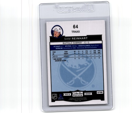 2015-16 O-Pee-Chee Platinum Traxx Sam Reinhart - Imagen 2 de 2