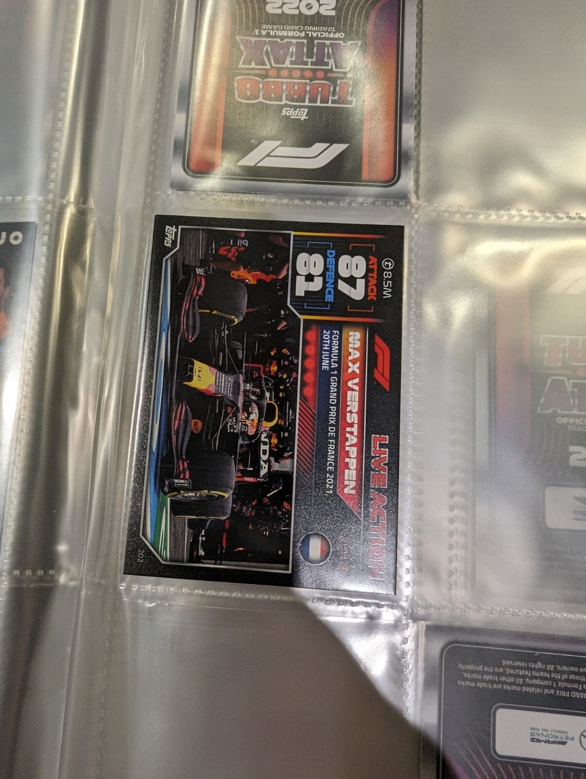 Topps Turbo Attax Official F1 Trading Card Game 2022 Binder With